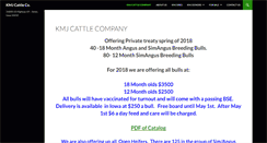 Desktop Screenshot of kmjcattleco.com